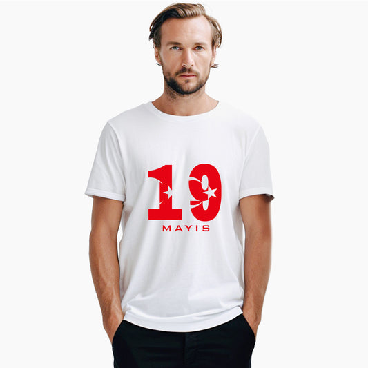 19 Mayıs Beyaz Tişört
