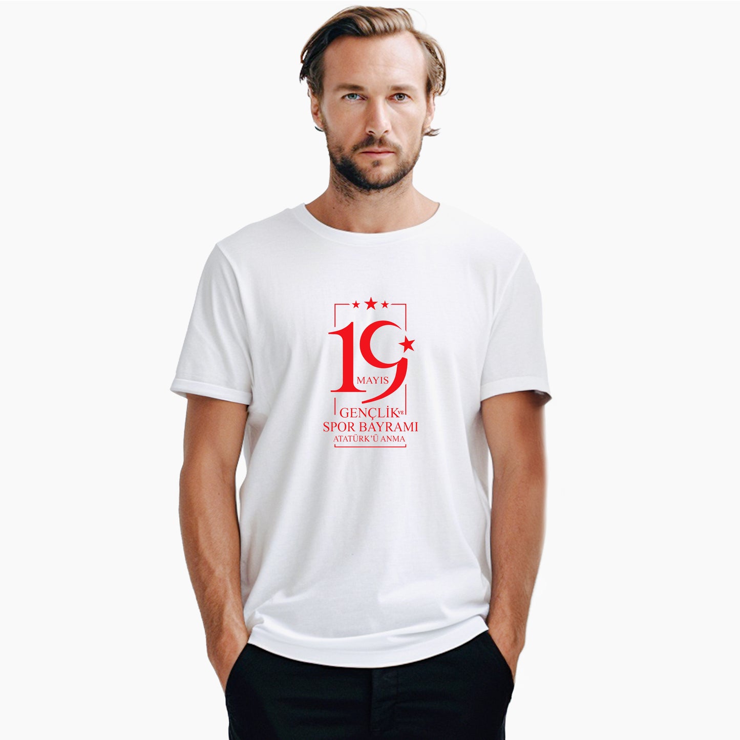 19 Mayıs Gençlik Bayramı Beyaz Tişört