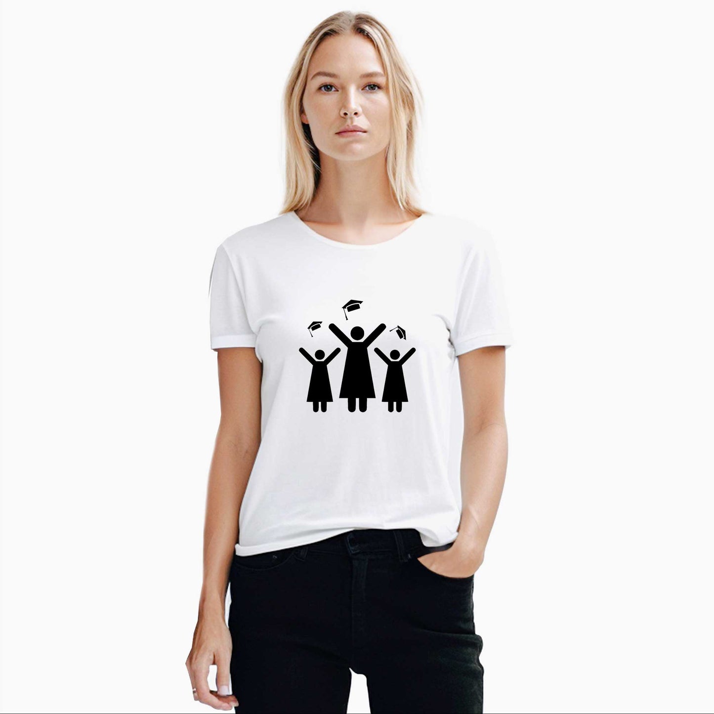 Mezuniyet Beyaz Kadın Tişört