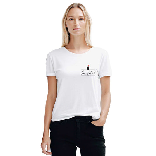 Dur Yolcu Şehitler Abidesi Portre Beyaz Kadın Tişört