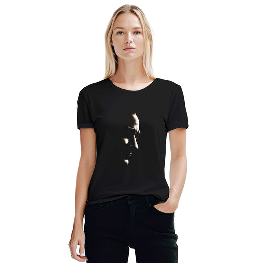 Atatürk Silüet Portresi Siyah Kadın Tişört