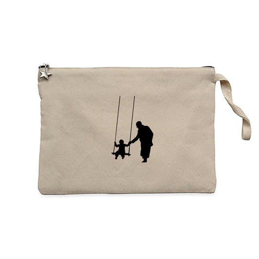 Nesilden Nesile Emanet Krem Clutch Astarlı Cüzdan / El Çantası