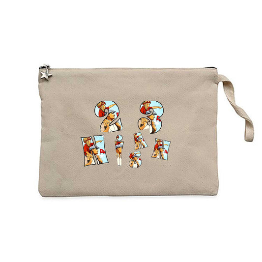 23 Nisan Özel Seri Krem Clutch Astarlı Cüzdan / El Çantası