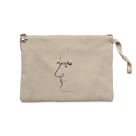 23 Nisan Silüet Krem Clutch Astarlı Cüzdan / El Çantası