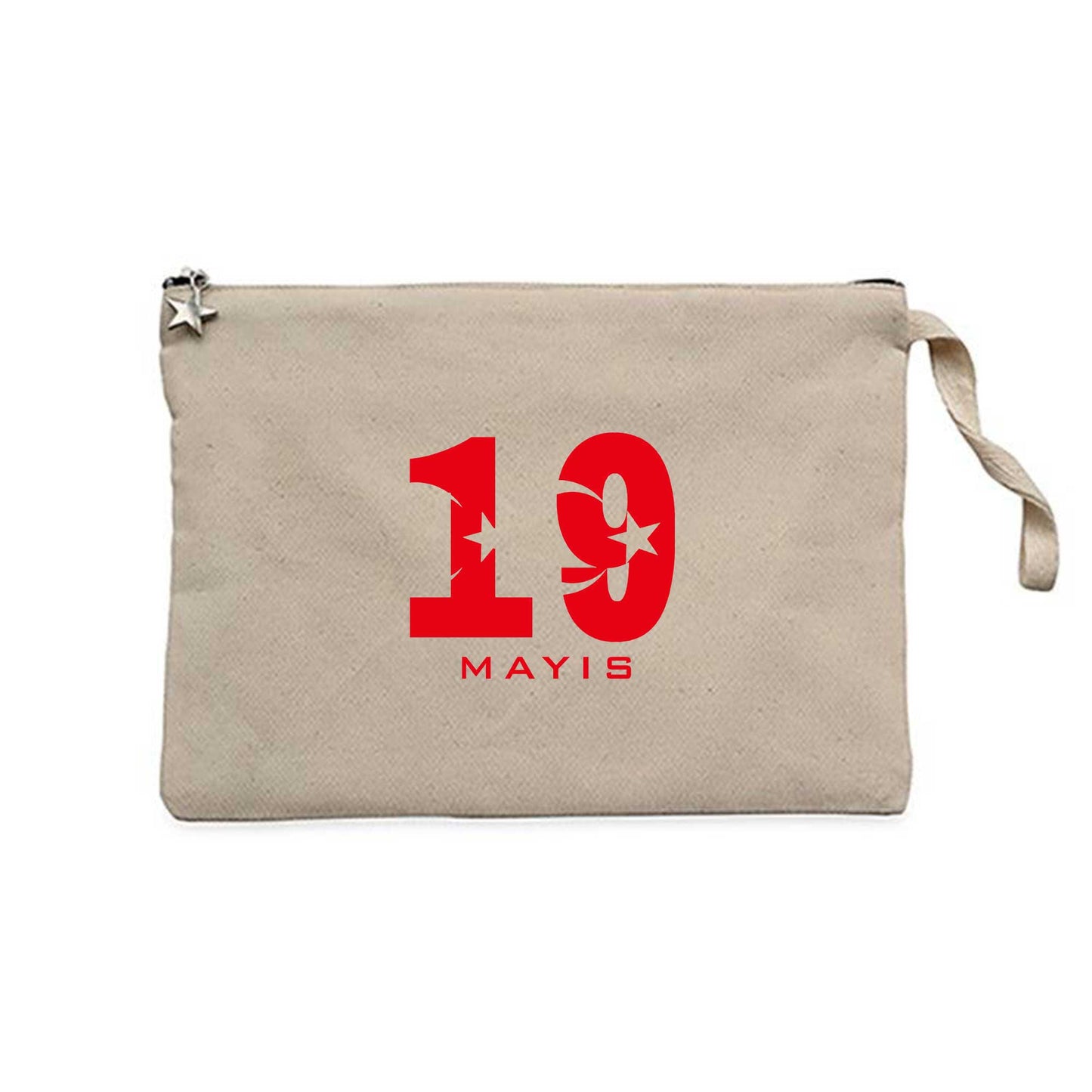 19 Mayıs Krem Clutch Astarlı Cüzdan / El Çantası