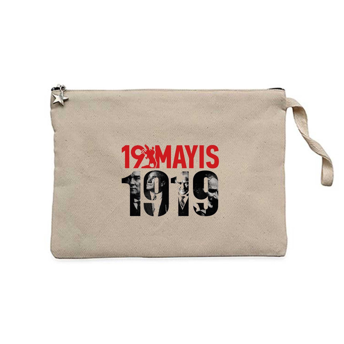 19 Mayıs 1919 Miras Krem Clutch Astarlı Cüzdan / El Çantası