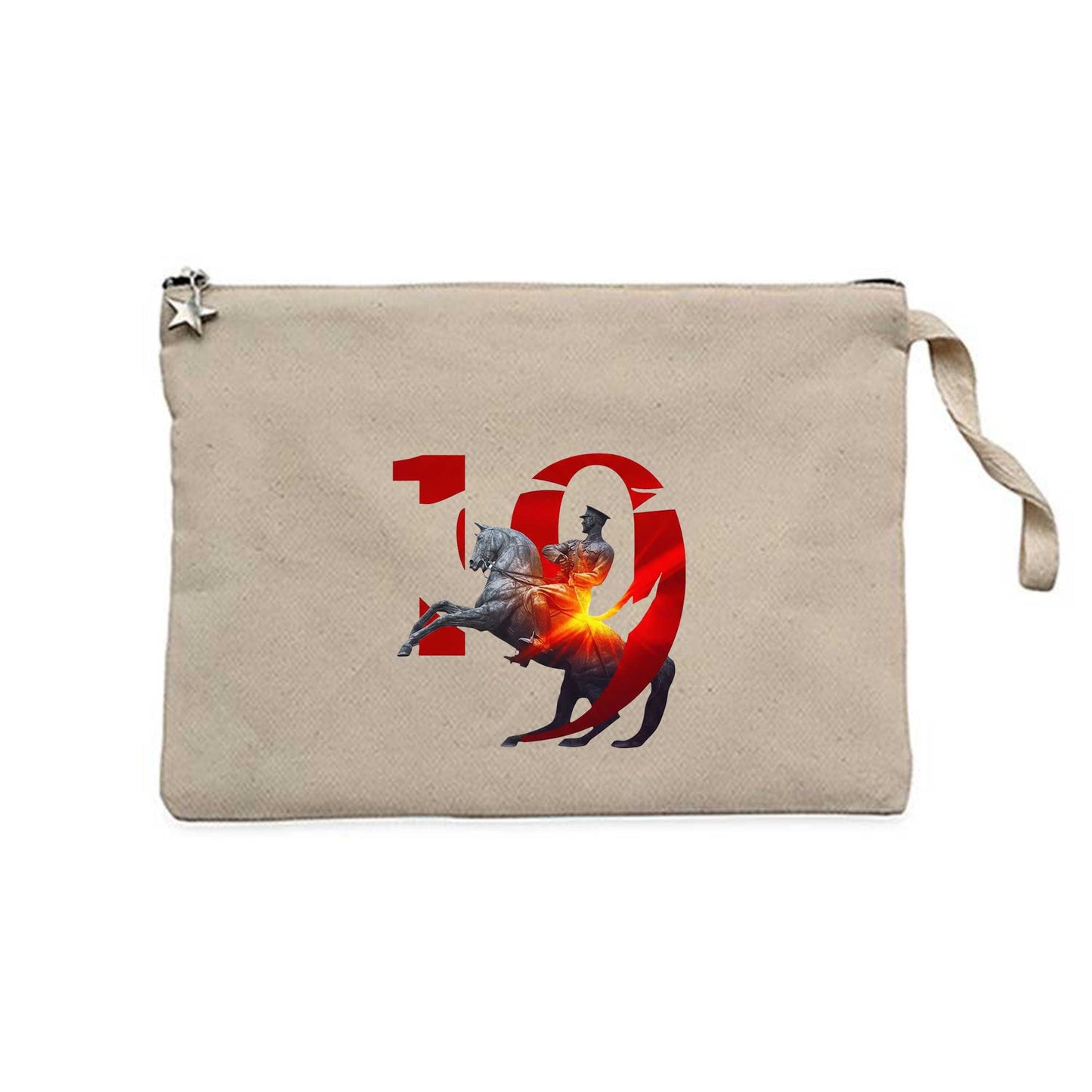 19 Mayıs Zaferi Krem Clutch Astarlı Cüzdan / El Çantası