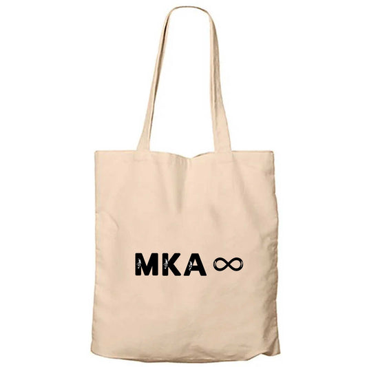 Mustafa Kemal Atatürk Sonsuzluk Krem Fermuarlı Bez Çanta Gabardin