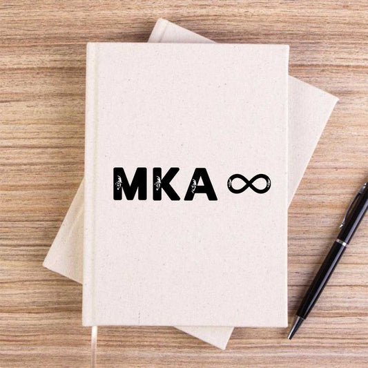 Mustafa Kemal Atatürk Sonsuzluk Krem Çizgisiz Kanvas Defter