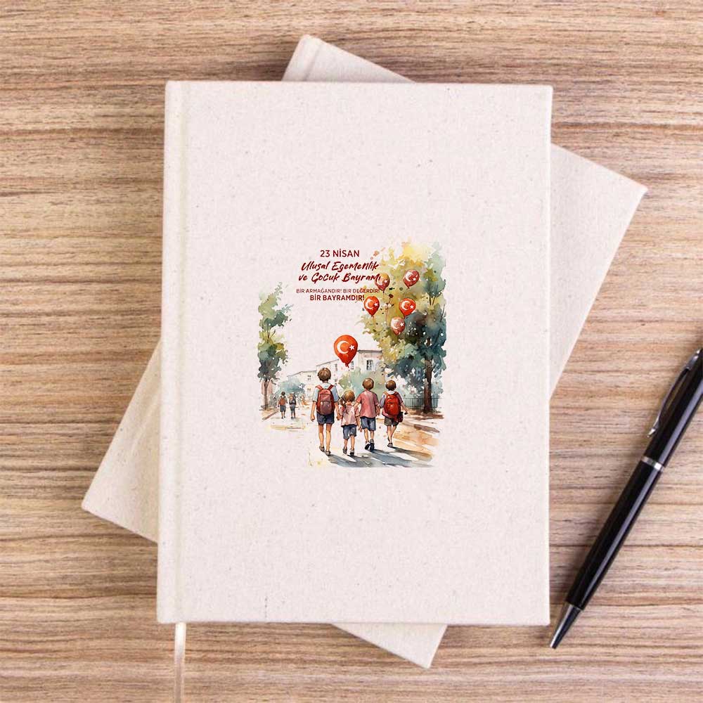 Büyük Miras Krem Çizgisiz Kanvas Defter