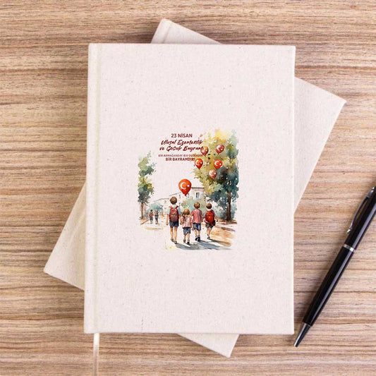 Büyük Miras Krem Çizgisiz Kanvas Defter