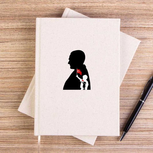 Köklerden Geleceğe Krem Çizgisiz Kanvas Defter
