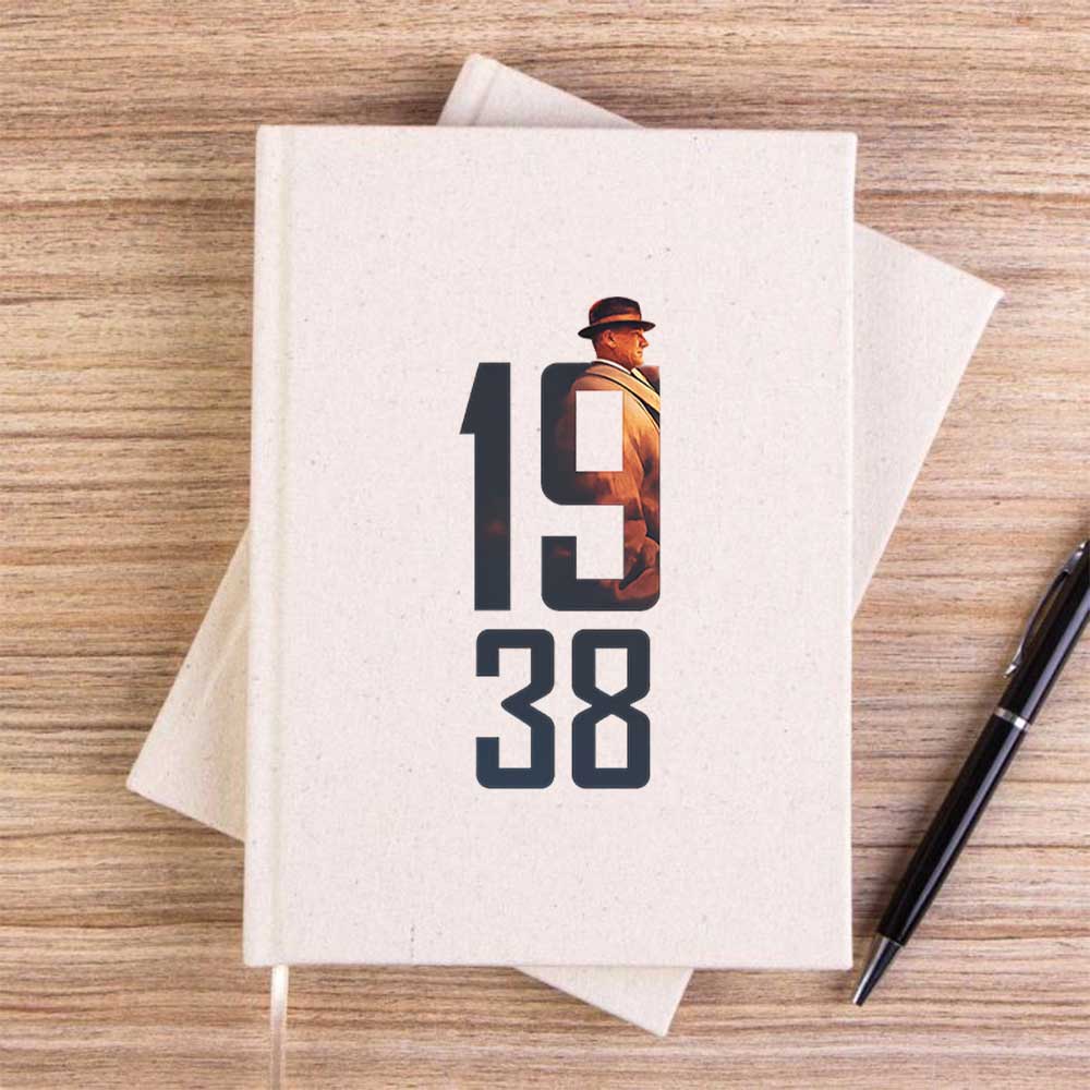 Atatürk 19.38 Özel Seri KremÇizgisiz Kanvas Defter
