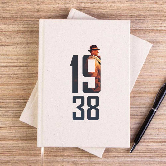 Atatürk 19.38 Özel Seri KremÇizgisiz Kanvas Defter
