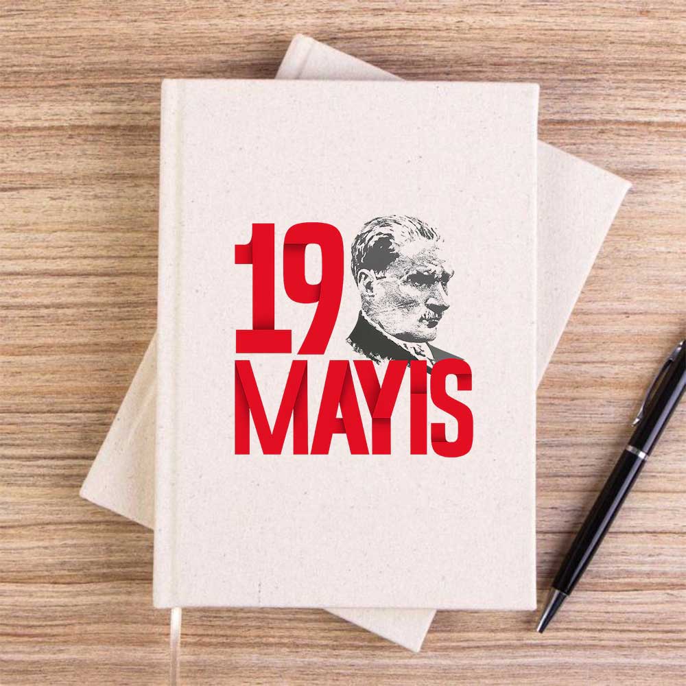 19 Mayıs Miras Portre KremÇizgisiz Kanvas Defter