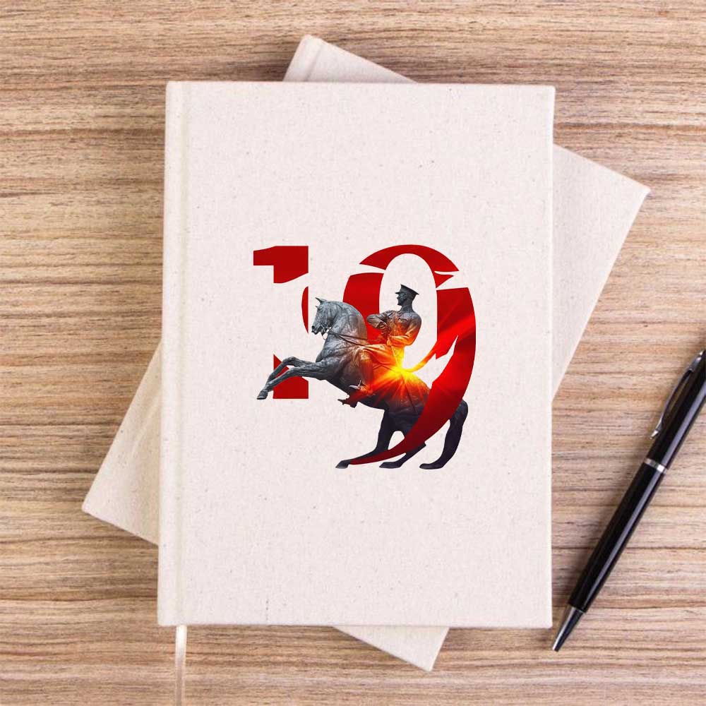 19 Mayıs Zaferi KremÇizgisiz Kanvas Defter