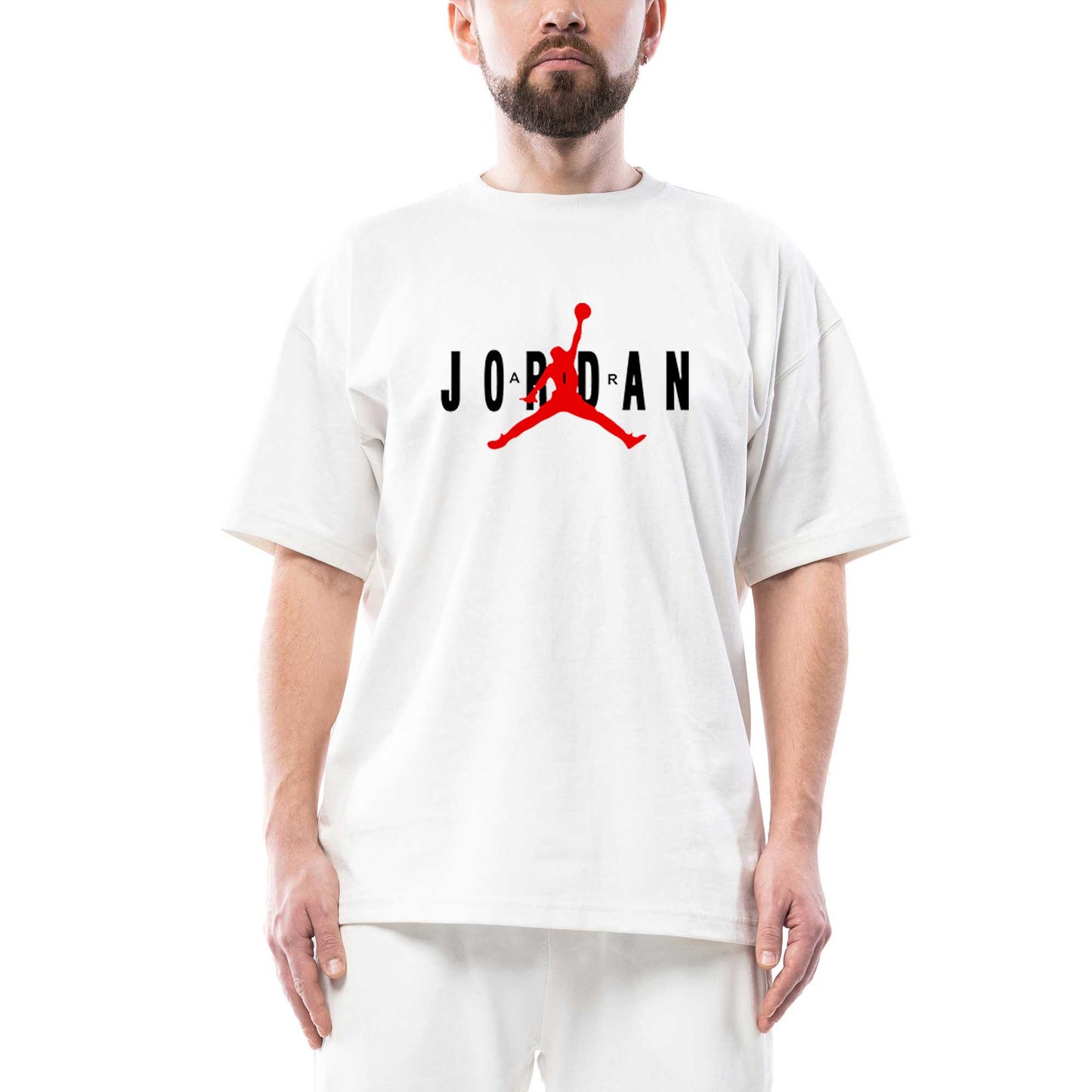 Air Jordan Classic Oversize Beyaz Tişört