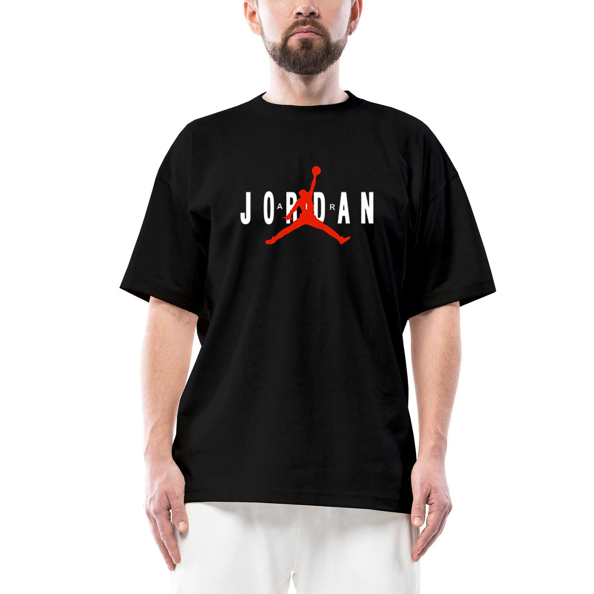 Air Jordan Classic siyah oversize tişört