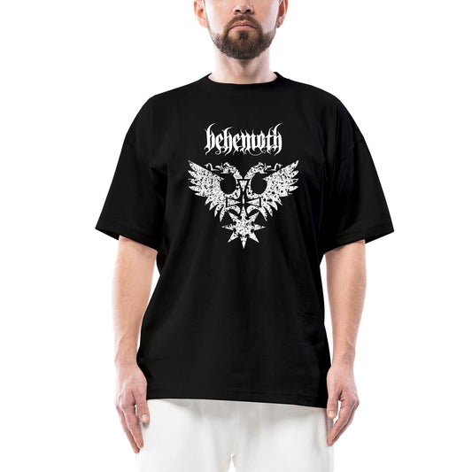 Behemoth Logo Oversize Siyah Tişört