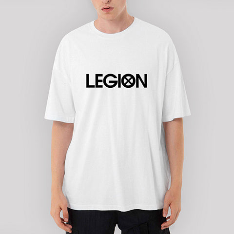 Legion Logo Oversize Beyaz Tişört
