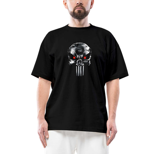 Terminator Punisher Oversize Siyah Tişört