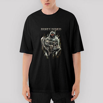 Disturbed Immortalized Oversize Siyah Tişört