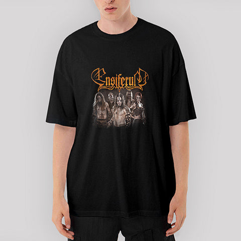 Ensiferum Mithology Oversize Siyah Tişört