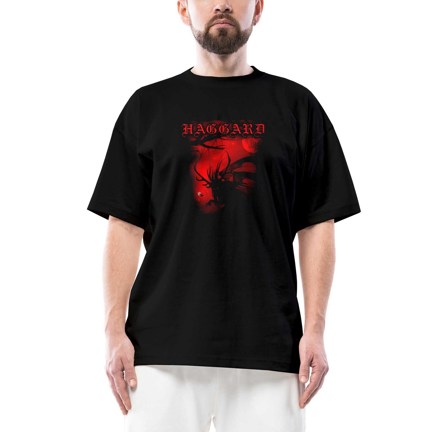 Haggard monster Oversize Siyah Tişört