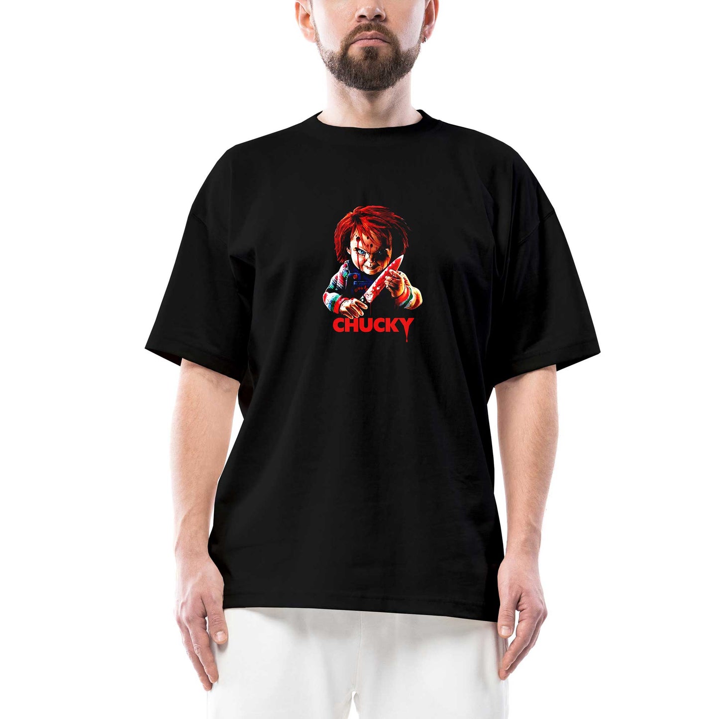 Chucky Murderer Oversize Siyah Tişört