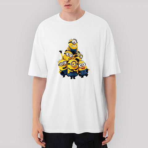 Despicable Me Minions Oversize Beyaz Tişört