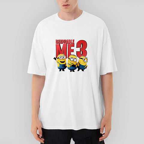 Despicable Me Minions Group Oversize Beyaz Tişört