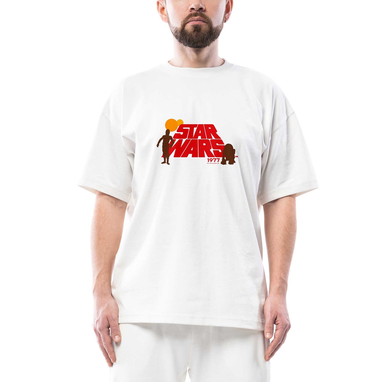 Star Wars 1977 Oversize Beyaz Tişört