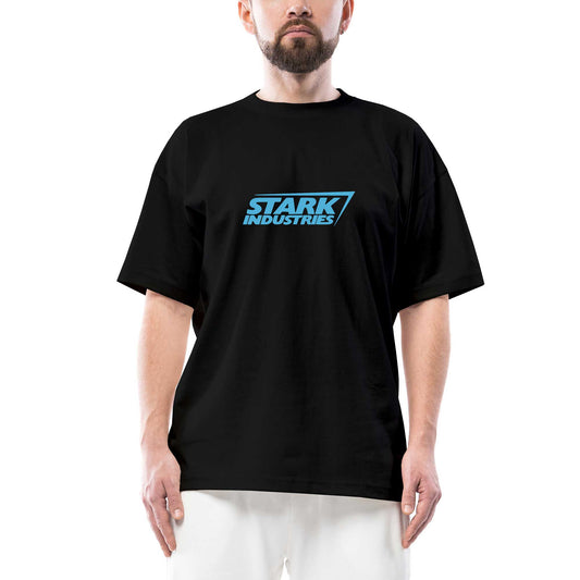 Stark Industries Oversize Siyah Tişört