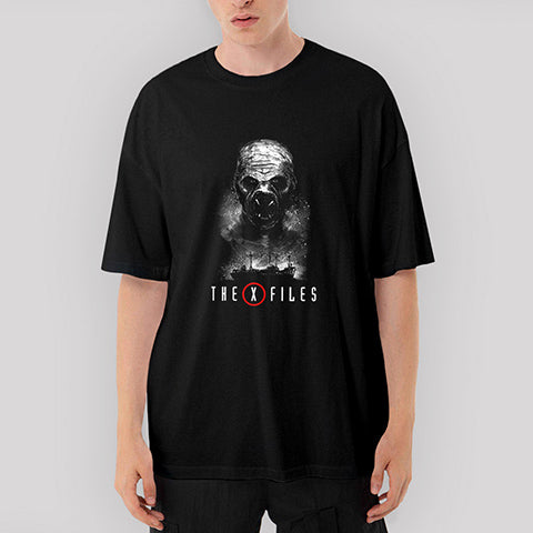 The X Files Oversize Siyah Tişört