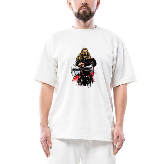 Thor And StormBreaker Oversize Beyaz Tişört
