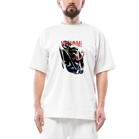 Venom Shred Oversize Beyaz Tişört