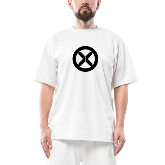 X men Logo Oversize Beyaz Tişört