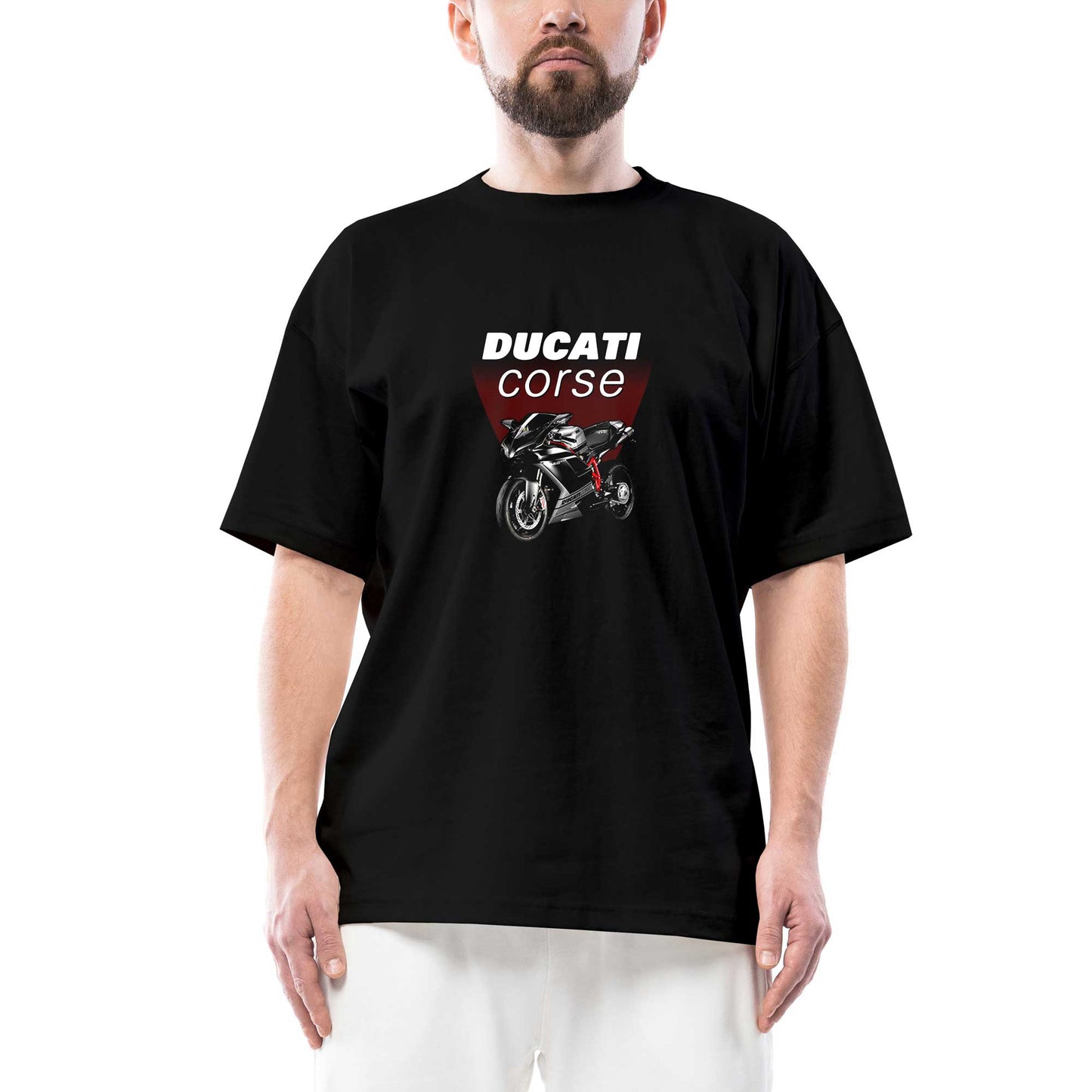Ducati Corse Oversize Siyah Tişört
