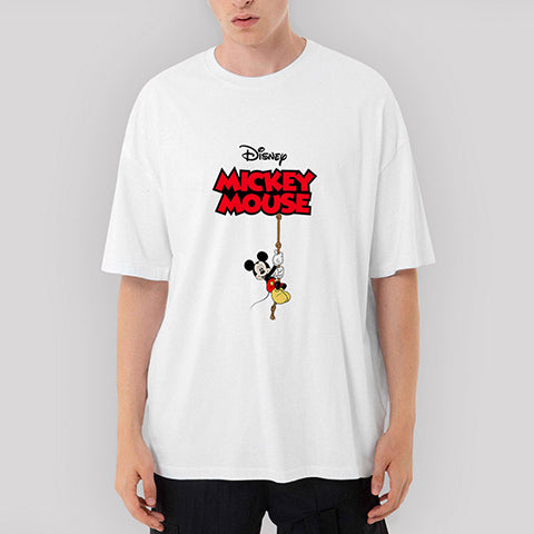 Disney Mickey Mouse Oversize Beyaz Tişört