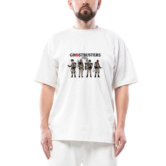 Ghostbusters Team Oversize Beyaz Tişört