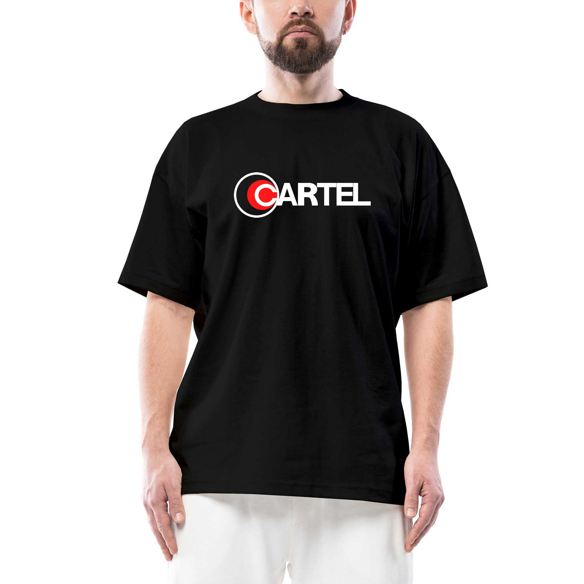 Cartel Oversize Siyah Tişört
