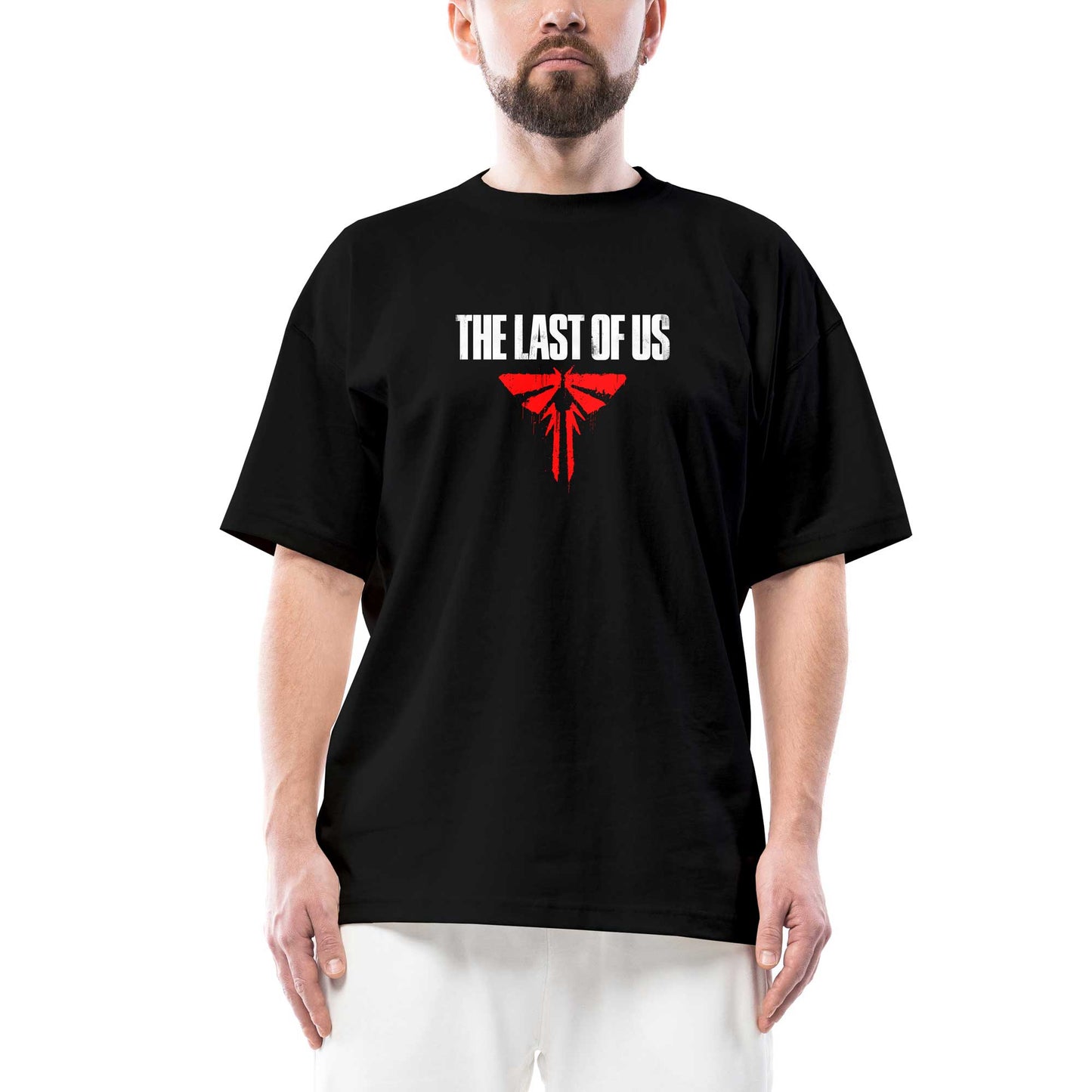 The Last Of Us Blood Oversize Siyah Tişört
