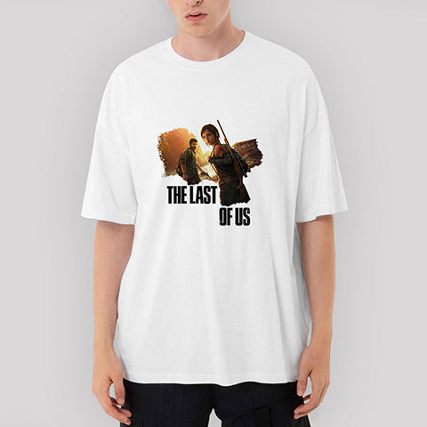 The Last Of Us Escape Oversize Beyaz Tişört