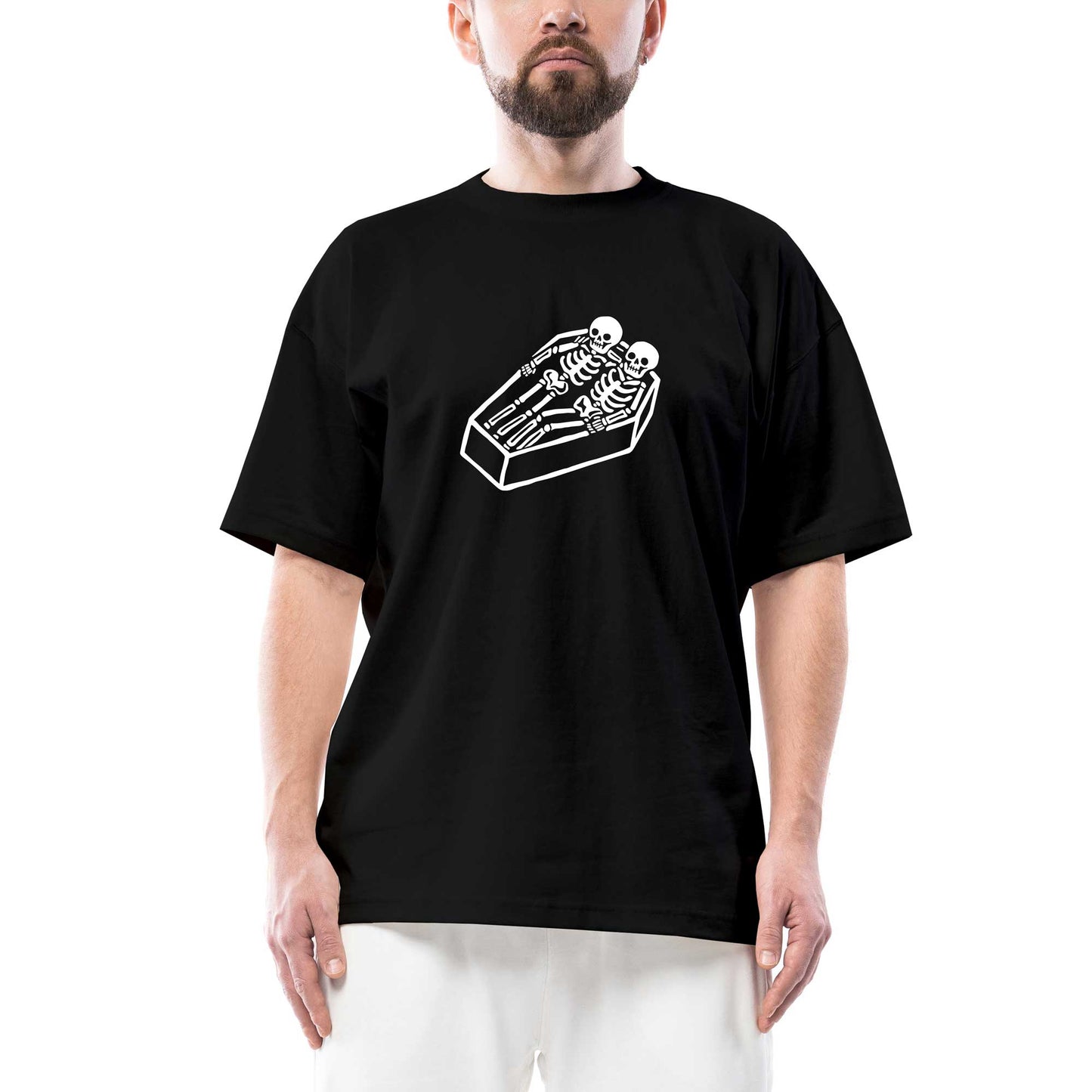 Sonsuza Kadar Beraber Oversize Siyah Tişört