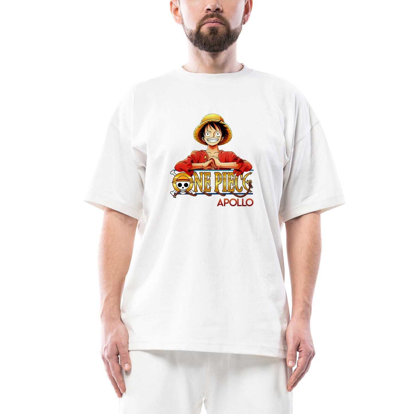 One Piece Apollo Oversize Beyaz Tişört