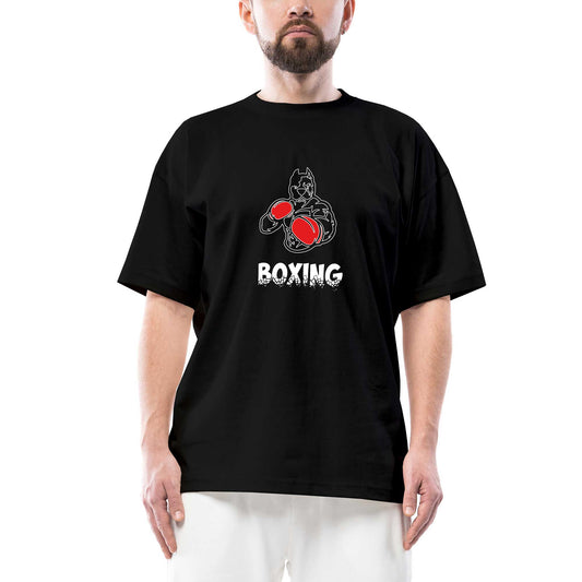 Pitbull Boxing Oversize Siyah Tişört