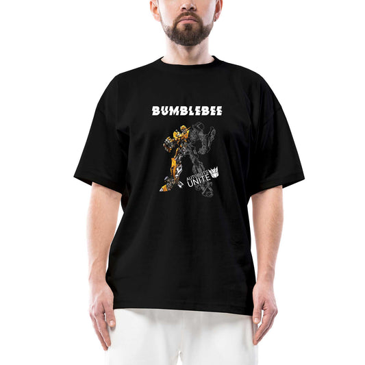 Bumble Bee Oversize Siyah Tişört