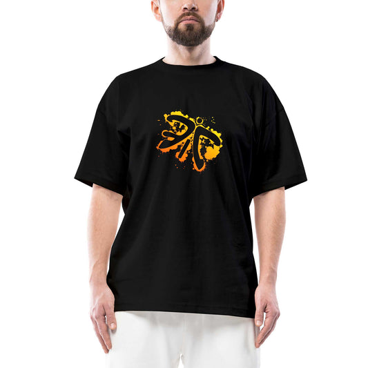 Fnatic Paint Splash Oversize Siyah Tişört