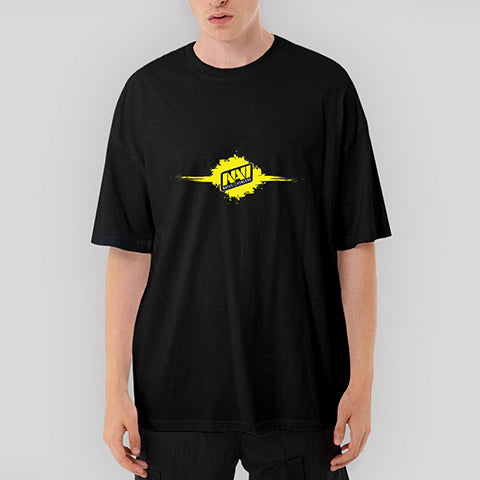 Natus Vincere Horizontal Splash Oversize Siyah Tişört