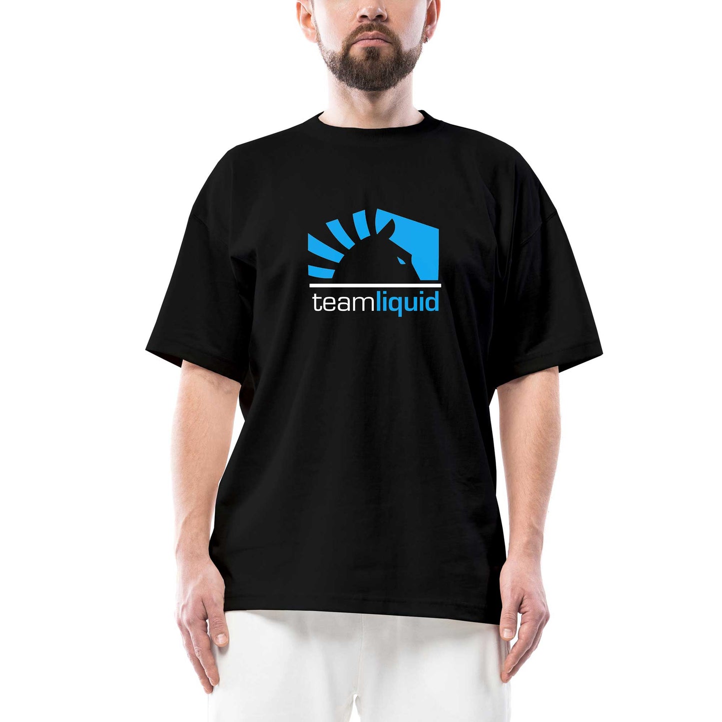 Team Liquid Half Oversize Siyah Tişört
